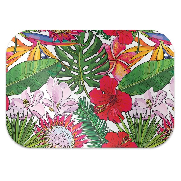 Stuhlmatte Farbenfrohe Blumen