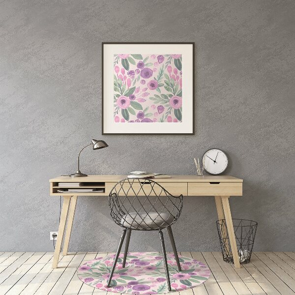 Stuhlmatte Blumenmuster