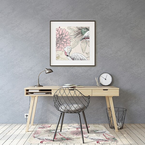 Bodenschutzmatte Rosa Flamingo