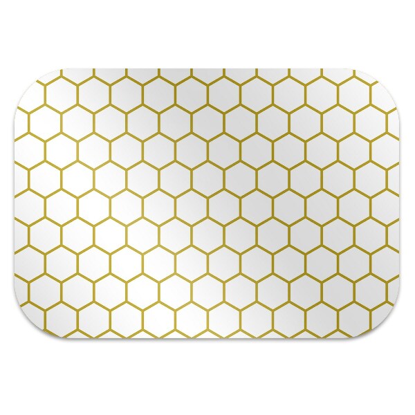 Bürostuhlunterlage Bienenwabe