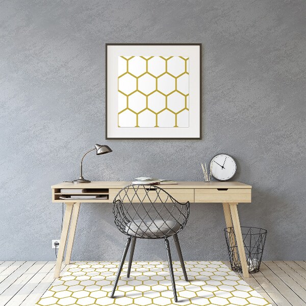 Bürostuhlunterlage Bienenwabe