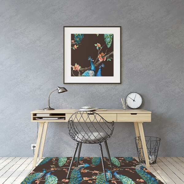Stuhlmatte Pfau