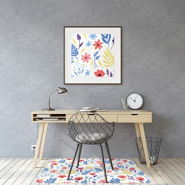 Bodenschutzmatte Farbenfrohe Blumen