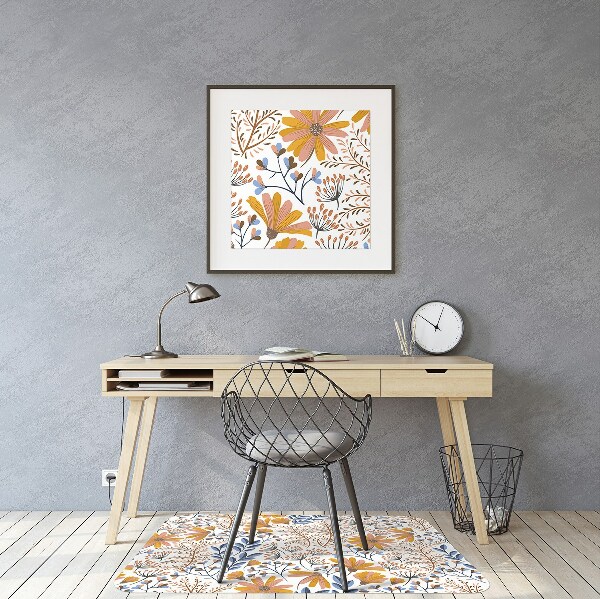 Stuhlunterlage Lackierte Blumen