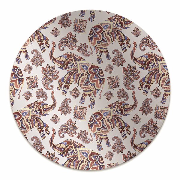 bodenschutzmatte schreibtischstuhl Paisley Elefant.
