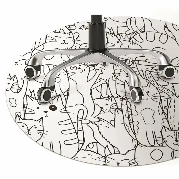 Bodenschutzmatte Doodle-Art-Katzen