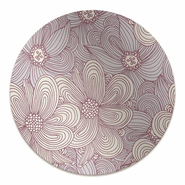 Stuhlunterlage Doodle-Blumen