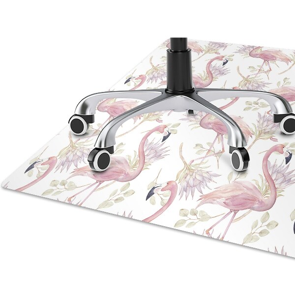 bodenschutzmatte schreibtischstuhl Flamingos