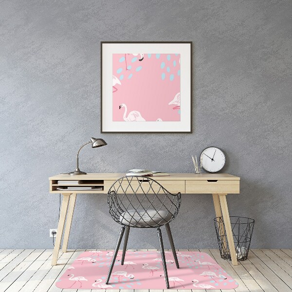 Stuhlunterlage Flamingos