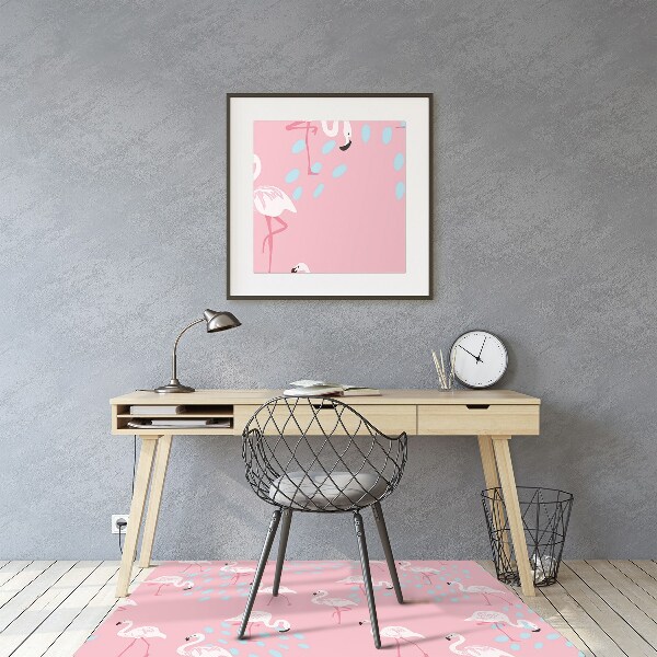 Stuhlunterlage Flamingos