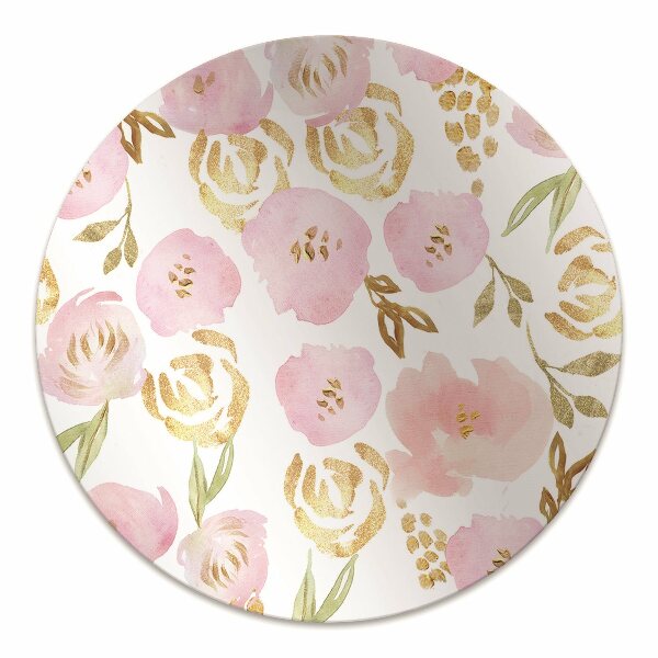 Stuhlmatte Pinke Blumen