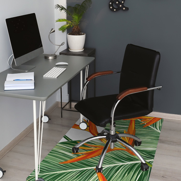 Bürostuhlunterlage Palmenblätter