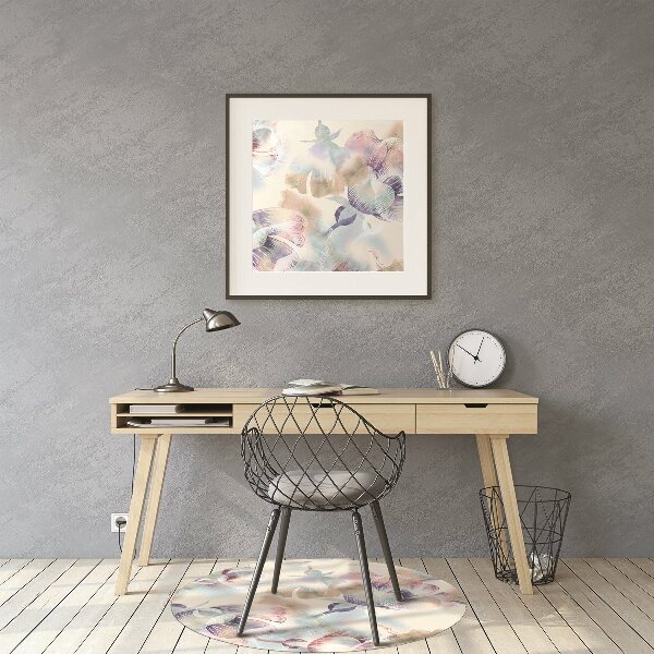 Bodenschutzmatte Blumenmuster