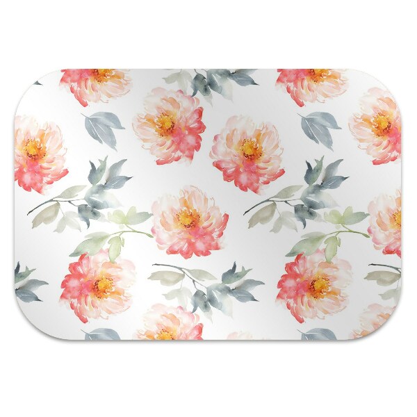 Stuhlmatte für Hartböden Frühlingsblumen