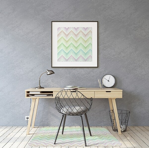 Stuhlunterlage Punkte in Herringbone.