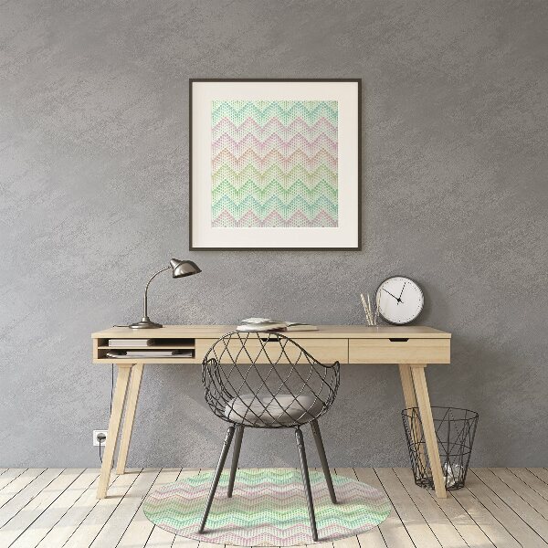 Stuhlunterlage Punkte in Herringbone.