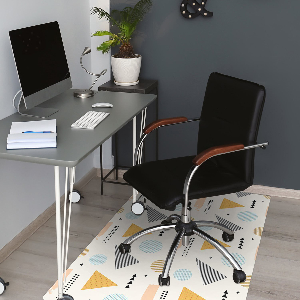 Stuhlmatte Bunte Formen