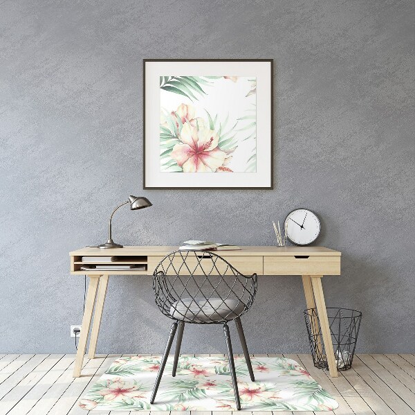 Bodenschutzmatte Hawaiische Blumen
