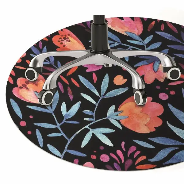 Stuhlmatte Blumenmuster