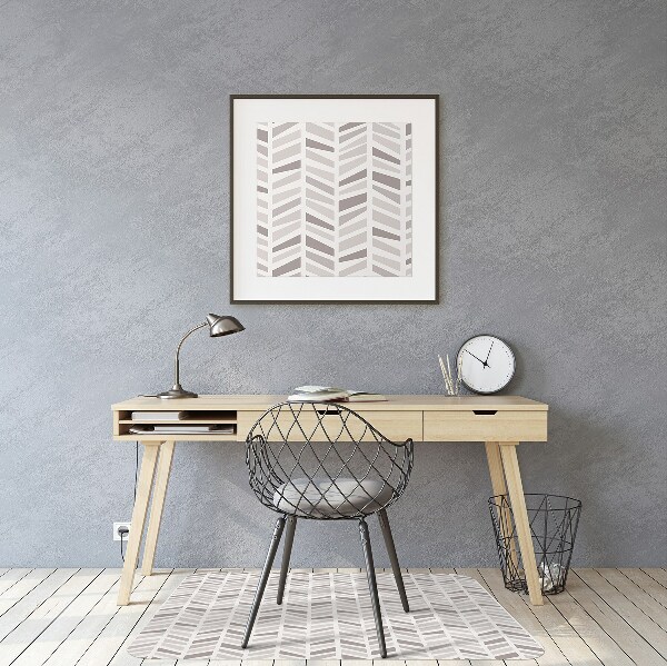 Bürostuhlunterlage Geometrie in Herringbone.