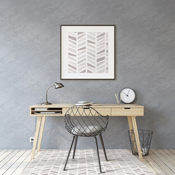 Bürostuhlunterlage Geometrie in Herringbone.