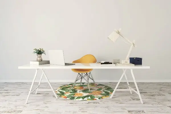 bodenschutzmatte schreibtischstuhl Orangen