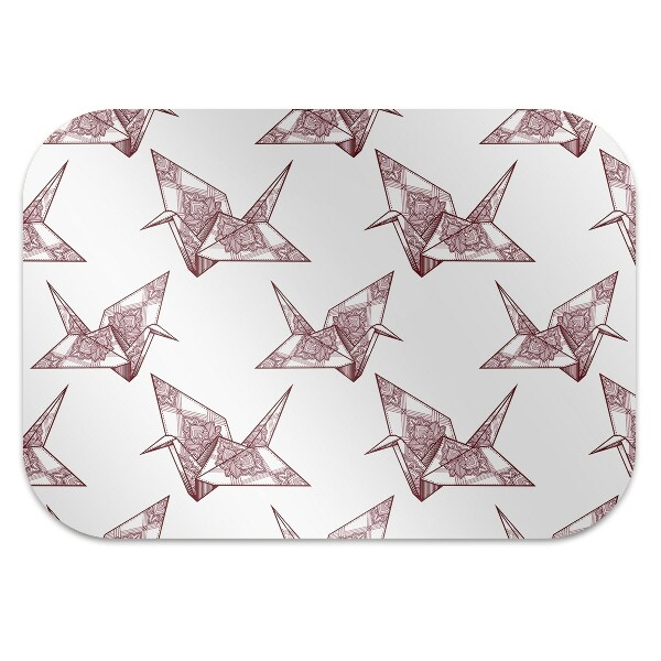 Stuhlmatte für Hartböden Origami-Vögel