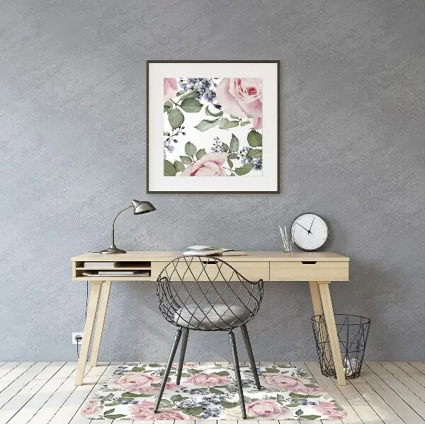 Stuhlmatte Aquarellrosen