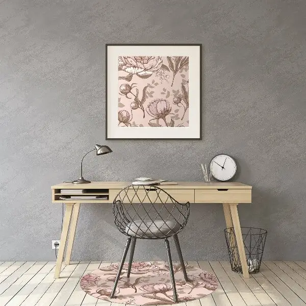 Stuhlmatte Rosa Pfingstrosen