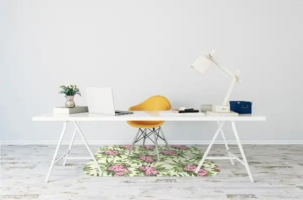 Bürostuhlunterlage Tropische Blumen