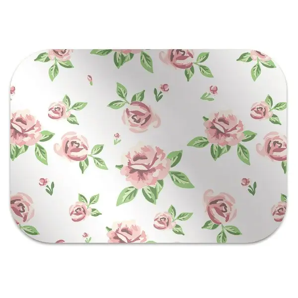Stuhlmatte für Hartböden Pastellblumen