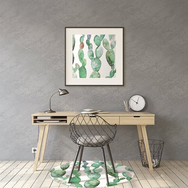 Bodenschutzmatte Aquarellkakteen