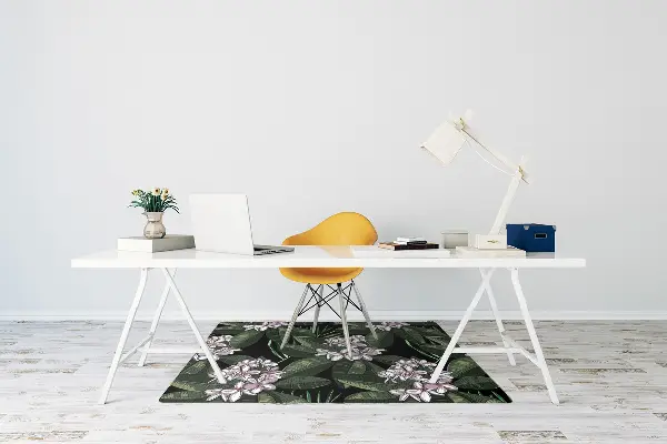 bodenschutzmatte bürostuhl Exotische Blumen