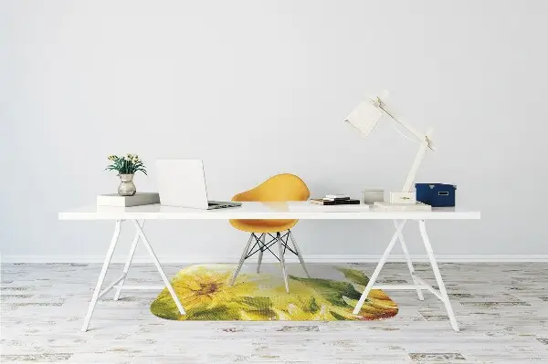 Stuhlmatte für Hartböden Sonnenblumen