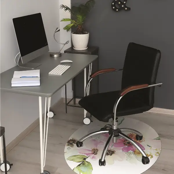 bodenschutzmatte bürostuhl Blumenstrauß
