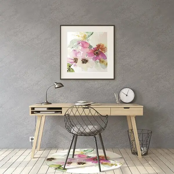 bodenschutzmatte bürostuhl Blumenstrauß