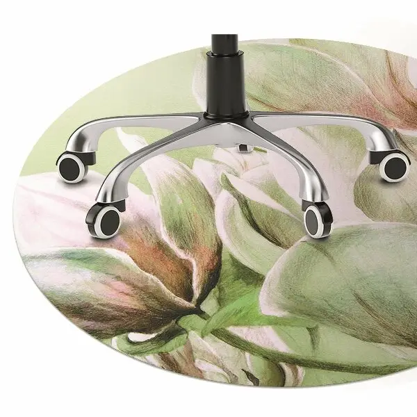 Stuhlmatte für Hartböden Magnolienblumen