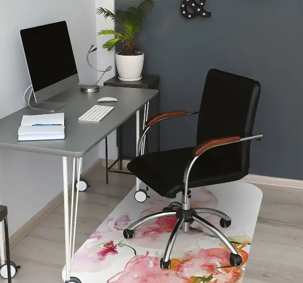 Stuhlmatte Aquarellblumen