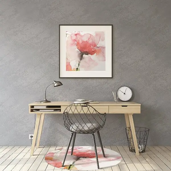 Stuhlmatte Aquarellblumen