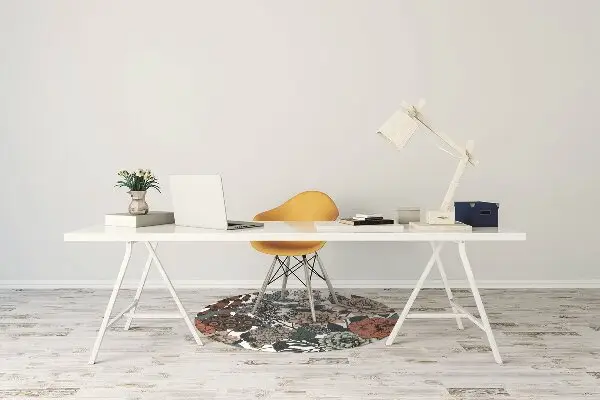 Stuhlmatte Retro-Blumen