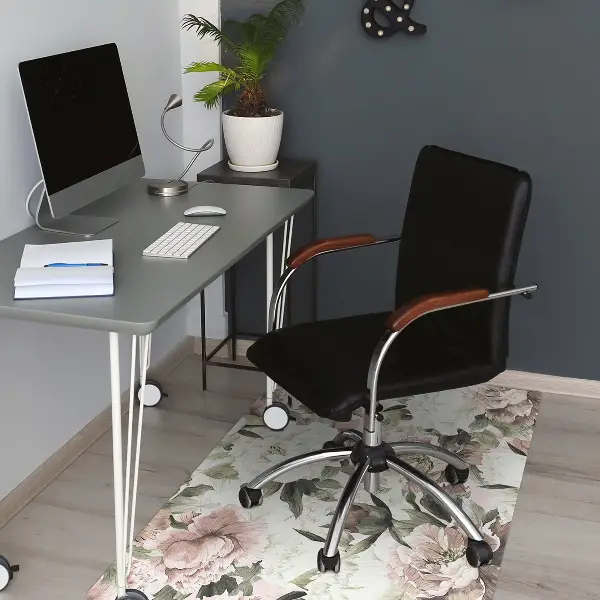 bodenschutzmatte bürostuhl Weinleseblumenstrauß von Rosa