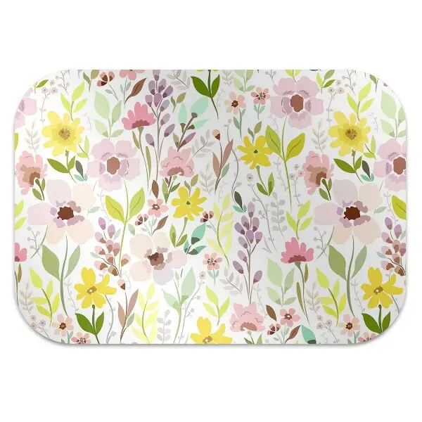 Stuhlunterlage Farbenfrohe Blumen
