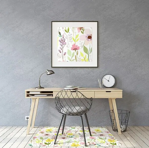 Stuhlunterlage Farbenfrohe Blumen