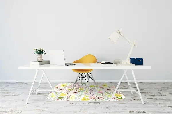 Stuhlunterlage Farbenfrohe Blumen
