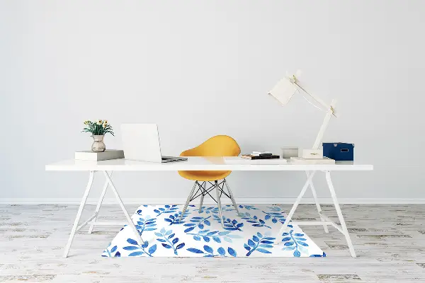 bodenschutzmatte schreibtischstuhl Blaues Aquarell