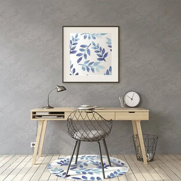 bodenschutzmatte schreibtischstuhl Blaues Aquarell