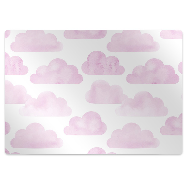 Bodenschutzmatte Rosa Wolken