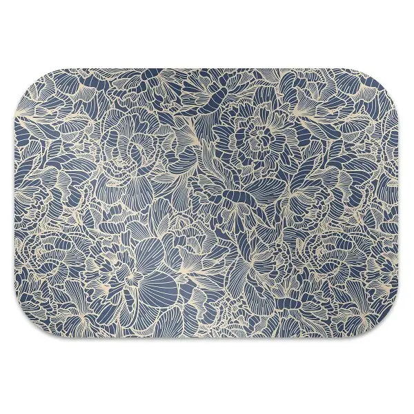 bodenschutzmatte schreibtischstuhl Blaue Blume