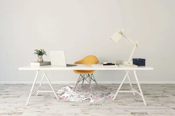 bodenschutzmatte bürostuhl Flamingos