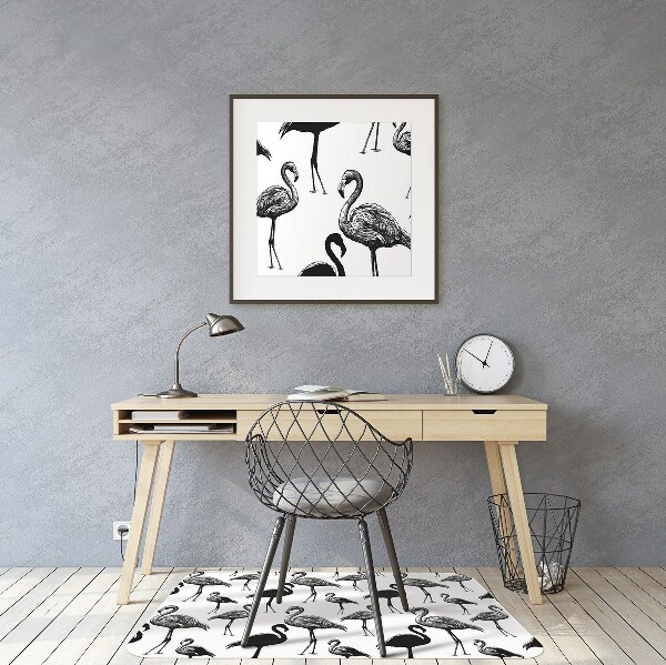 Stuhlmatte Retro-Stil der Flamingos